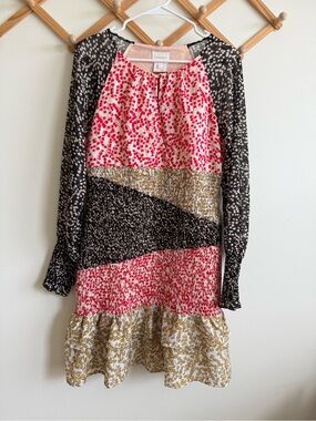 Foxiedox smocked multi color Pattern Dress